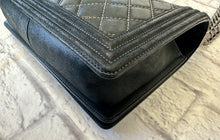 Load image into Gallery viewer, Chanel Large Black Calfskin Boy Bag