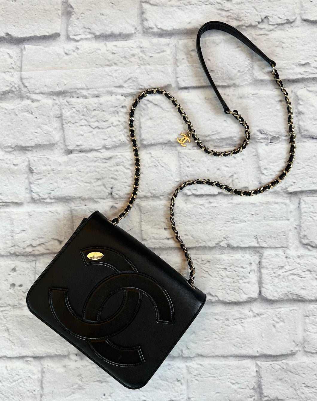 Chanel Black Timeless Flap Camera Bag