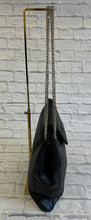 Load image into Gallery viewer, Chanel Vintage Black Perforated Drill Bit Tote
