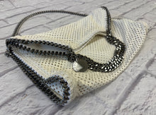 Load image into Gallery viewer, Stella McCartney Cream Falabella Perforated Vegetarian Leather Bag