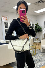 Load image into Gallery viewer, Stella McCartney Cream Falabella Perforated Vegetarian Leather Bag