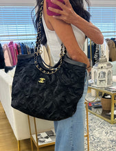 Load image into Gallery viewer, Chanel Black Nylon Quilted Maxi Shopping Tote