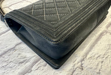 Load image into Gallery viewer, Chanel Large Black Calfskin Boy Bag