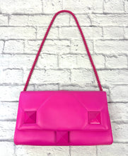 Load image into Gallery viewer, Valentino Pink Nappa Monochrome Roman Rock Stud Large WOC