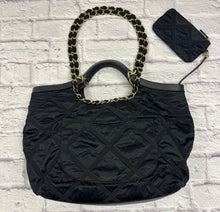 Load image into Gallery viewer, Chanel Black Nylon Quilted Maxi Shopping Tote