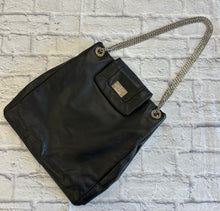 Load image into Gallery viewer, Chanel Vintage Black Perforated Drill Bit Tote