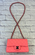 Load image into Gallery viewer, Chanel Pink Classic Single Flap Mini