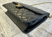 Load image into Gallery viewer, Chanel Vintage Black Lambskin Single Flap