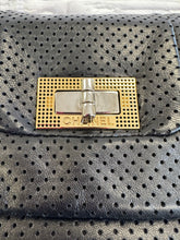 Load image into Gallery viewer, Chanel Vintage Black Perforated Drill Bit Tote