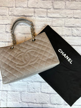 Load image into Gallery viewer, Chanel Grand Shopping Tote in Grey Caviar

