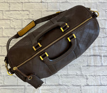 Load image into Gallery viewer, Chanel Vintage Brown Leather Diamond Stitch Duffle Bag