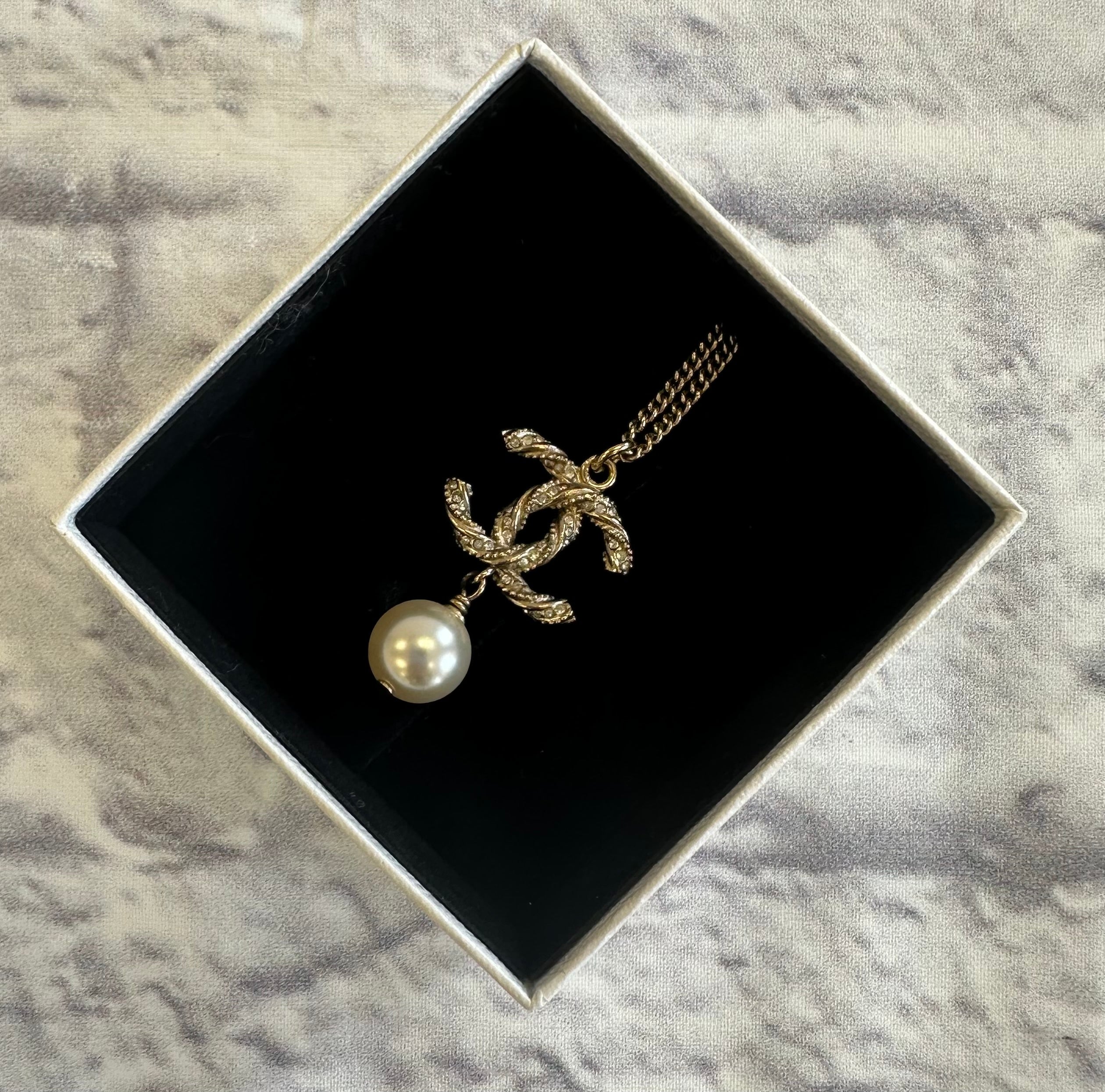Chanel Pearl Drop Adjustable Necklace – The Stock Room NJ