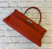 Load image into Gallery viewer, Hermes Coral Clemence Shoulder Kelly 42