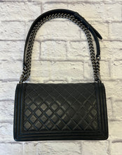 Load image into Gallery viewer, Chanel Large Black Calfskin Boy Bag