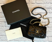 Load image into Gallery viewer, Chanel 19 Black Medium Flap
