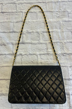 Load image into Gallery viewer, Chanel Vintage Black Lambskin Single Flap