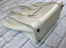 Load image into Gallery viewer, Celine Ivory Micro Luggage Tote with Multi Color Stitching
