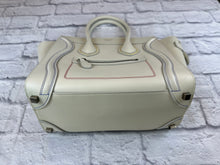 Load image into Gallery viewer, Celine Ivory Micro Luggage Tote with Multi Color Stitching
