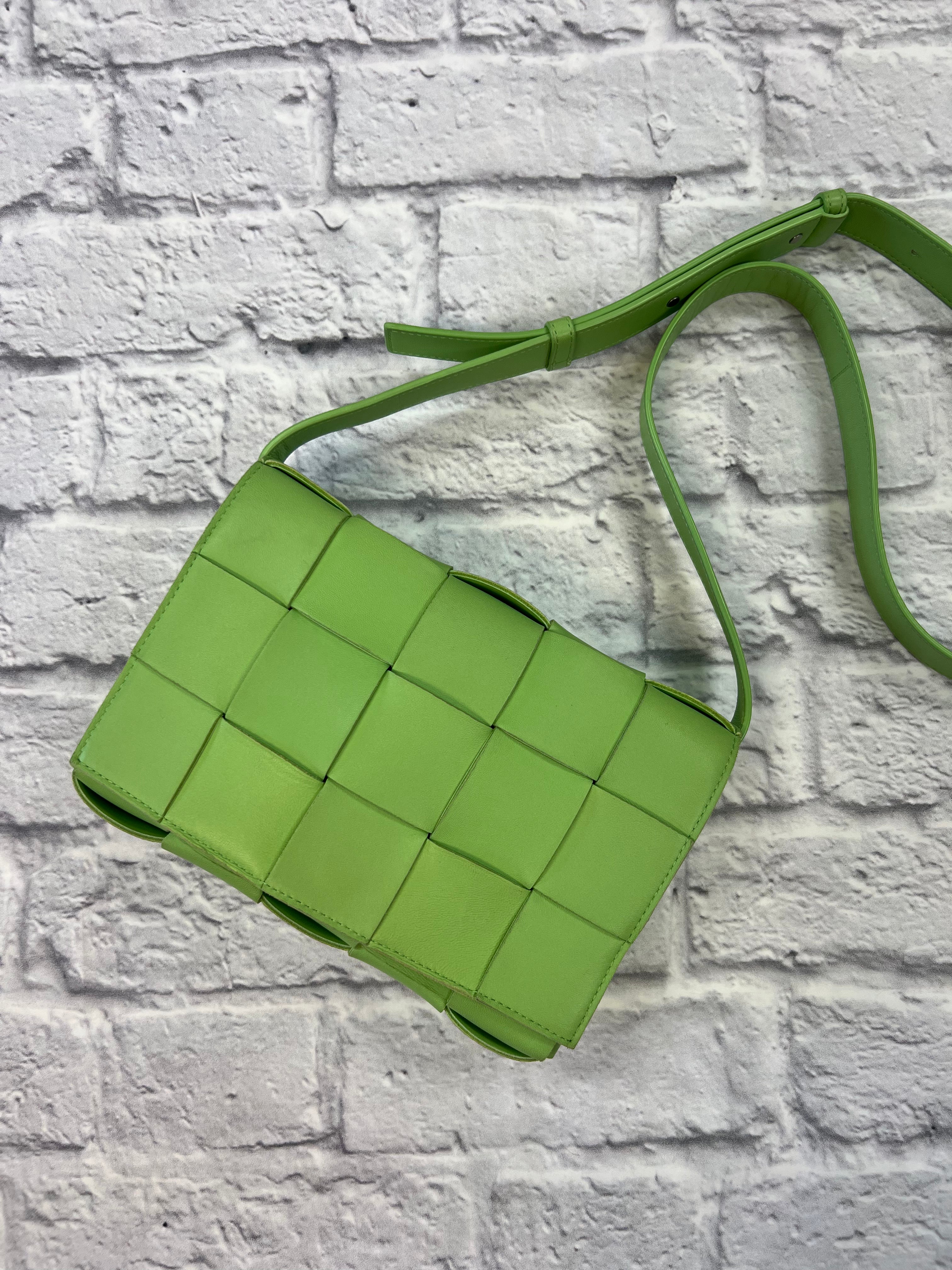Bottega Veneta: Green Crossbody Bags / Crossbody Purses now at