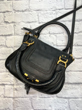 Load image into Gallery viewer, Chloe Black Double Carry Marcie Bag
