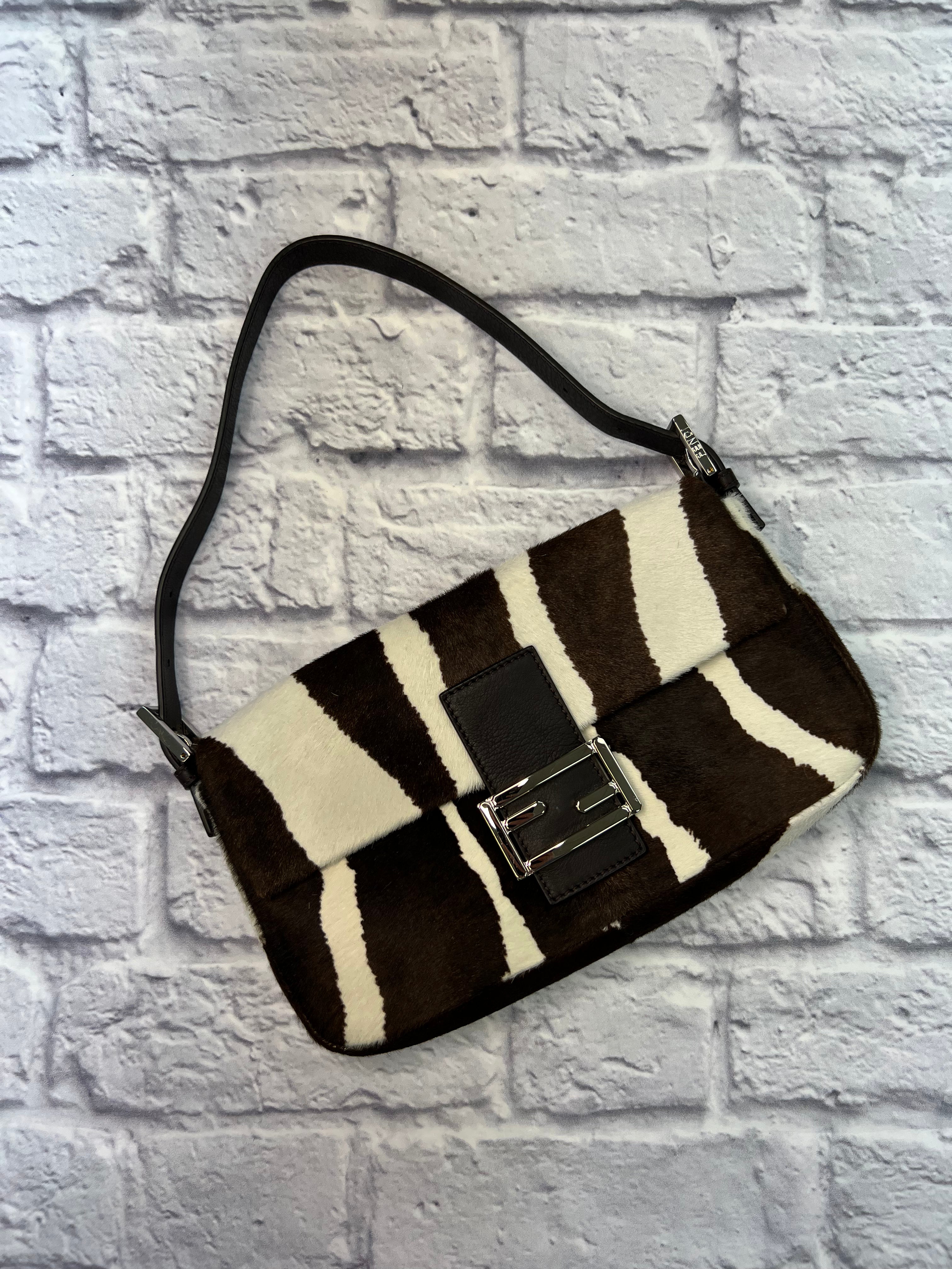 Fendi top zebra handbag