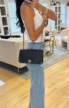 Load image into Gallery viewer, Chanel Black Lambskin Vintage Single Flap Bag
