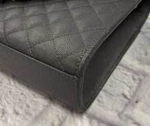 Load image into Gallery viewer, Saint Laurent Grey Medium Envelope Flap
