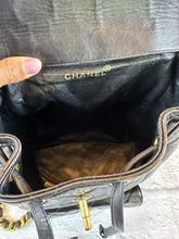 Load image into Gallery viewer, Chanel Vintage Black Duma Backpack
