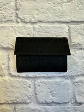 Load image into Gallery viewer, Fendi Black Zucca Flap Fold Wallet
