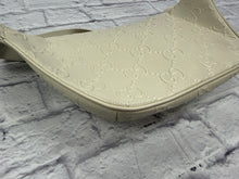 Load image into Gallery viewer, Gucci Cream GG Embossed Leather Belt Bag
