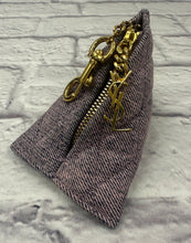 Load image into Gallery viewer, Saint Laurent Purple Berlingo Denim Charm Pouch
