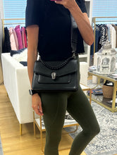 Load image into Gallery viewer, Bulgari Black Serpenti Forever Maxi Chain Bag
