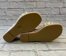 Load image into Gallery viewer, Valentino Rockstud Multicolored Rope Wedge Espadrilles Sandals SZ 38
