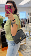 Load image into Gallery viewer, Fendi Small Kan I Scalloped Black Leather Bag
