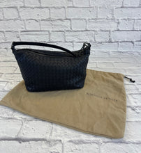 Load image into Gallery viewer, Bottega Veneta Navy Woven Shoulder Bag
