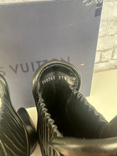 Load image into Gallery viewer, Louis Vuitton Monogram Idylle Pattern Leather Chelsea Boots SZ 37.5
