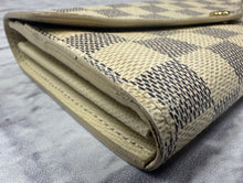 Load image into Gallery viewer, Louis Vuitton Damier Azur Flap Sarah Wallet
