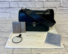 Load image into Gallery viewer, Bulgari Black Serpenti Forever Maxi Chain Bag
