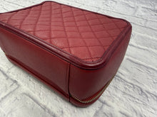 Load image into Gallery viewer, Chanel Large Burgundy CC Filigree Vanity Case
