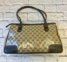 Load image into Gallery viewer, Gucci Crystal Monogram Coated Canvas Princy Tote
