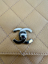 Load image into Gallery viewer, Chanel Vintage Beige Caviar Quilted Leather Kelly Top Handle
