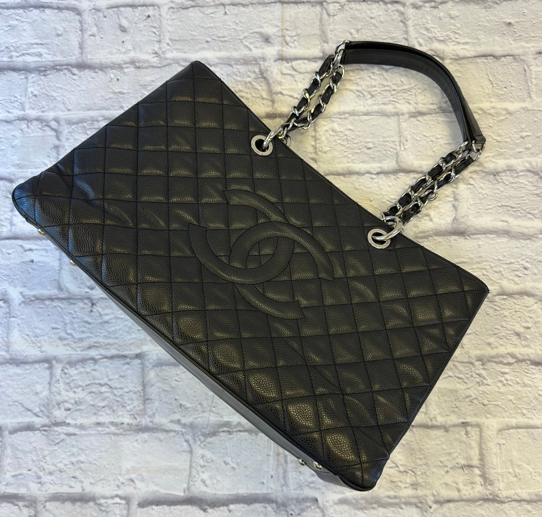 Chanel Black Caviar XL Grand Shopping Tote