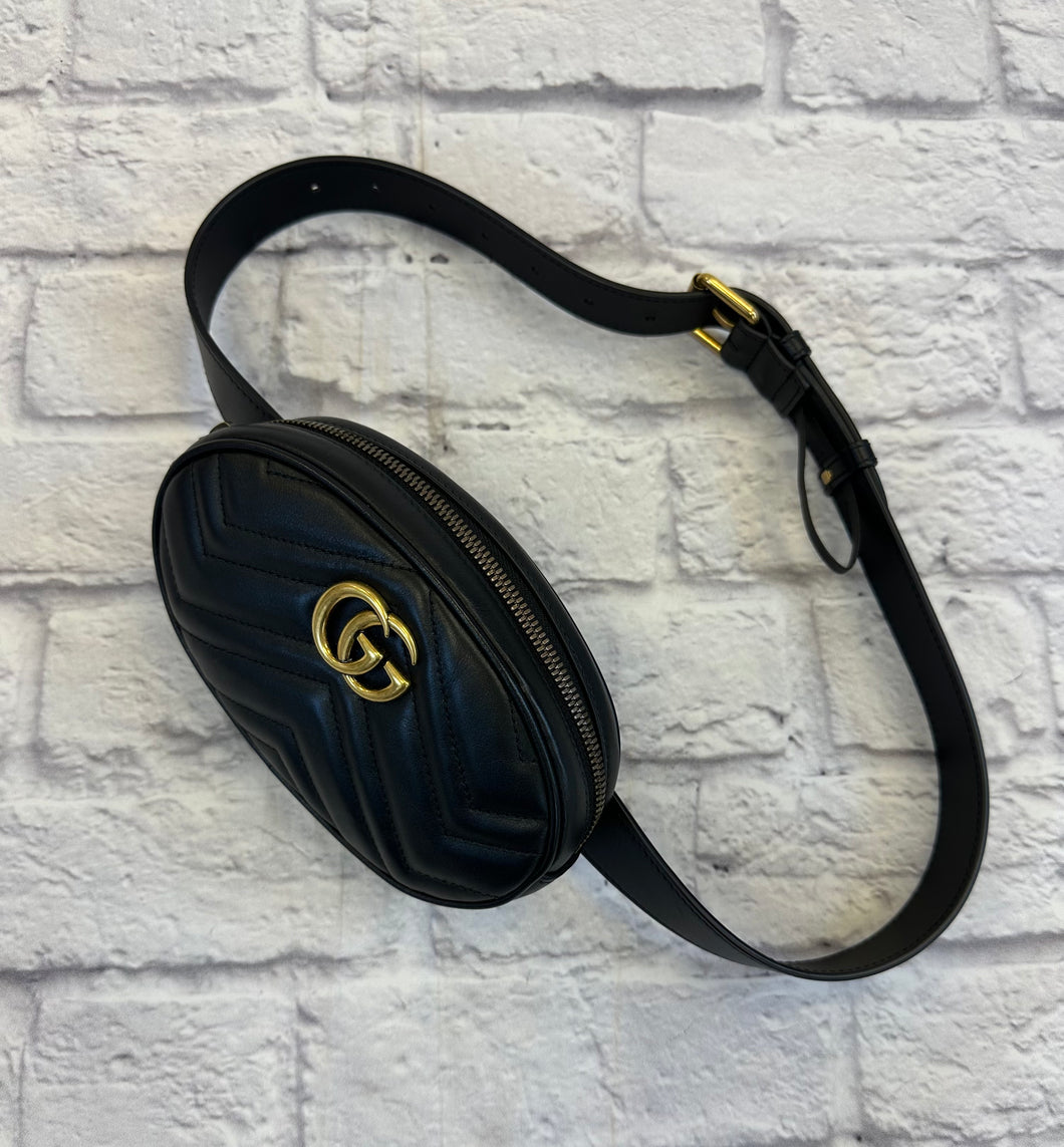 Gucci Black Marmont Belt Bag