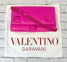 Load image into Gallery viewer, Valentino Pink Nappa Monochrome Roman Rock Stud Large WOC
