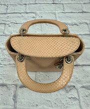 Load image into Gallery viewer, Dior Beige Python Mini Lady Dior
