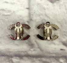Load image into Gallery viewer, Chanel Silver &amp; Crystal Clip On Earrings
