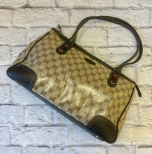 Load image into Gallery viewer, Gucci Crystal Monogram Coated Canvas Princy Tote
