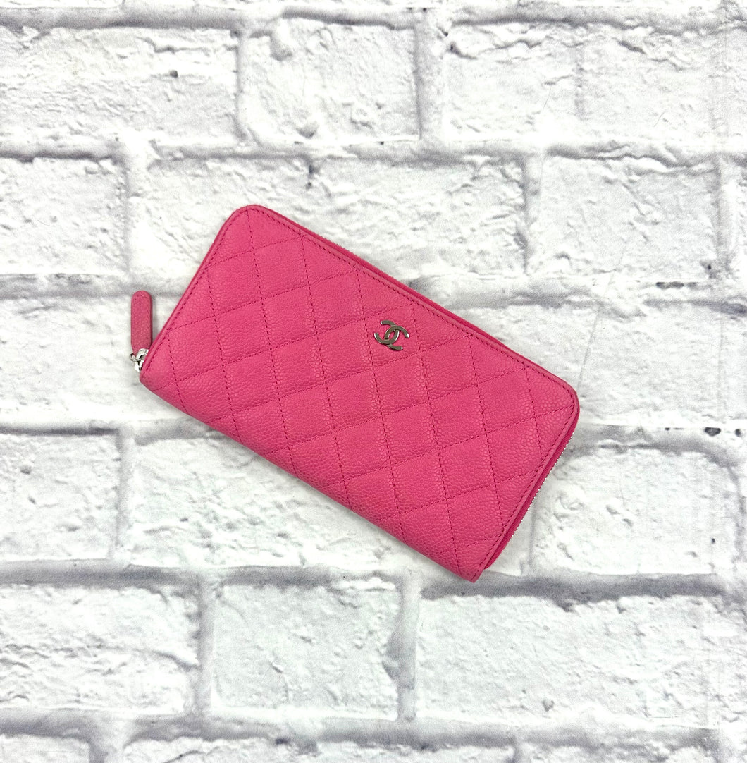 Chanel Punk Caviar Classic Full Zip Wallet