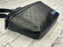 Load image into Gallery viewer, Gucci Black Monogram GG Crystal Coated Canvas Belt Bag.
