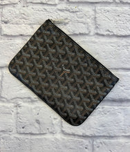 Load image into Gallery viewer, Goyard Senat Zip Pouch Black Coated Canvas
